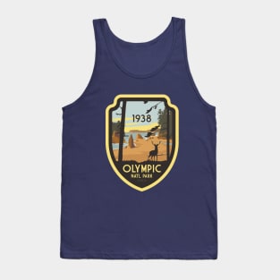 Olympic National Park Vintage Travel Badge Design Gift Tank Top